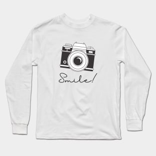 Smile to the camera t-shirt. Travel and adventures Long Sleeve T-Shirt